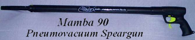 The pneumovacuum Mamba 90 speargun